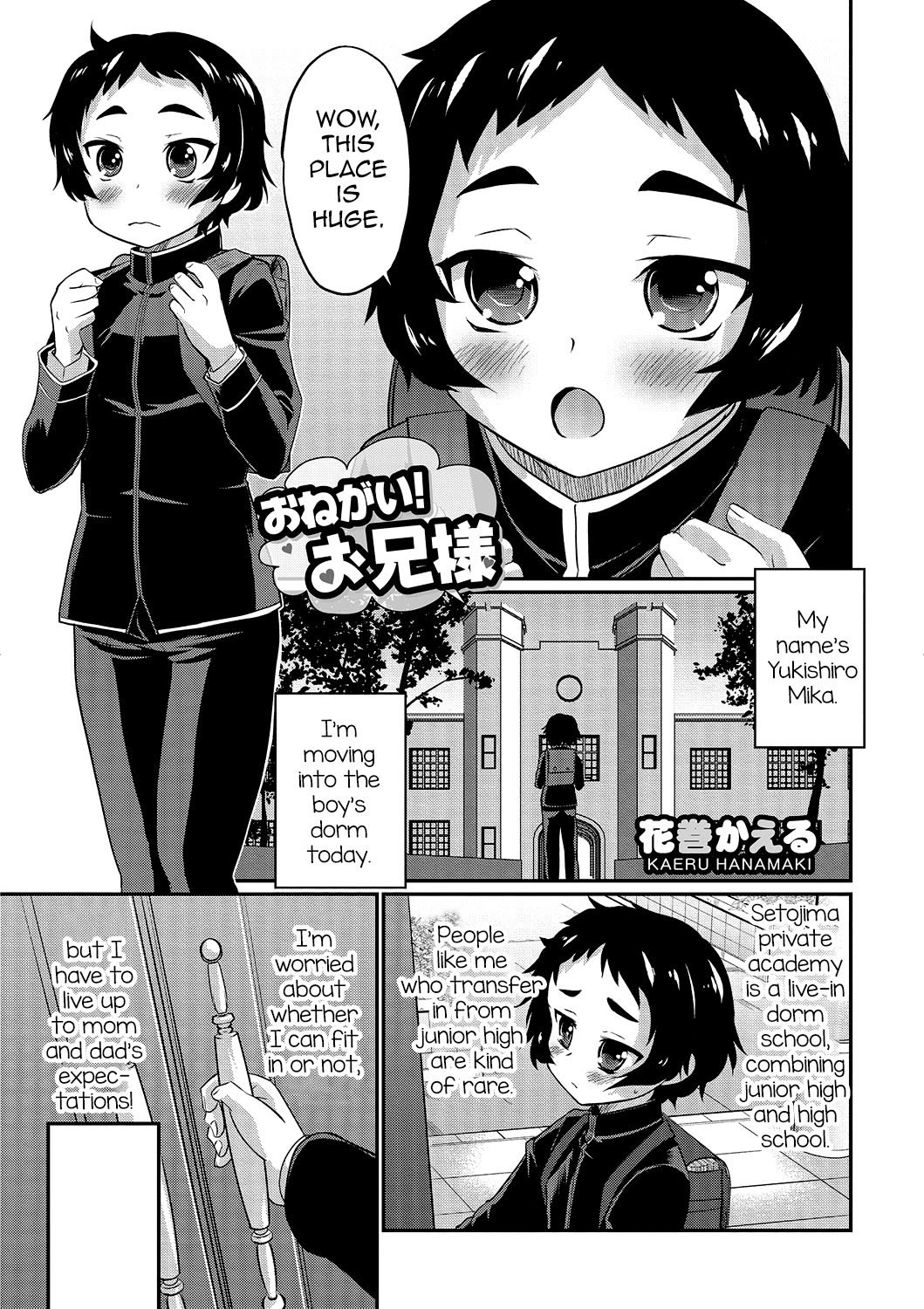(Hanamaki Kaeru) Onegai! Onii-sama (Eng) Cover