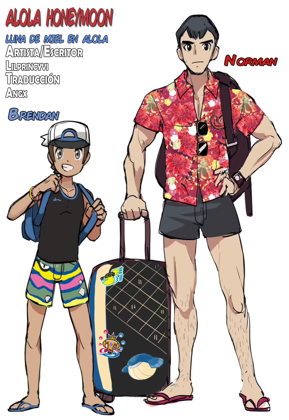 (Lilprincyvi) Pokemon Mini Comic - Alola Honeymoon - Pokemon dj (Spa) Cover