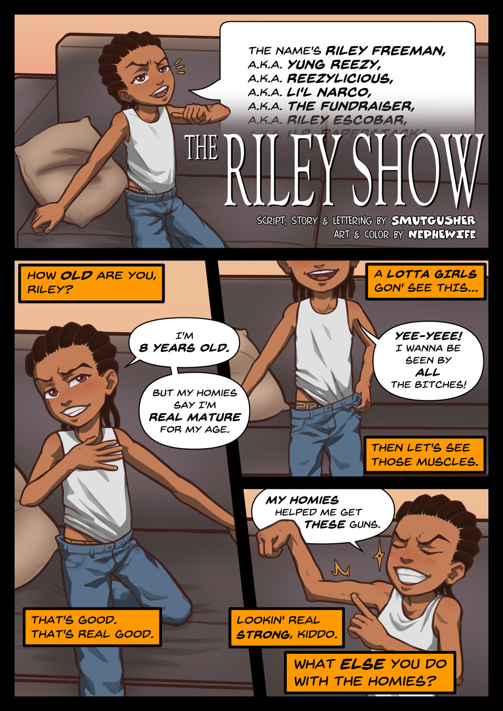 (Nephewife & smutgusher) The Riley Show - The Boondocks dj (Eng) Cover