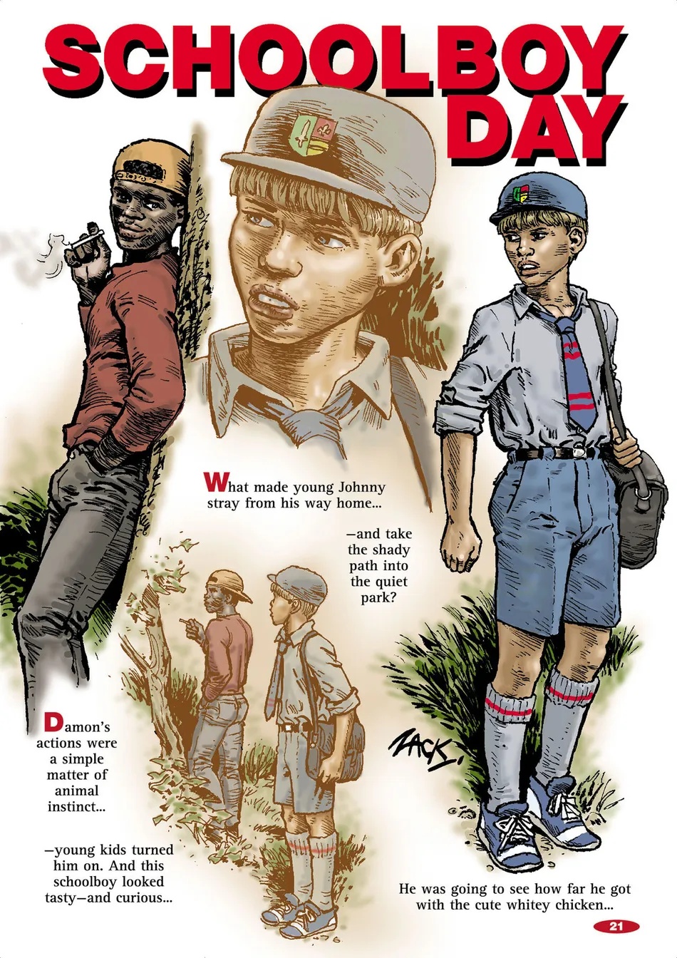 (Oliver Frey／ Zack) Schoolboy Day (Eng) Cover