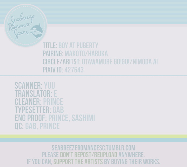 (Otawamure Go! Go! (NIMODA Ai)) Boy at Puberty - Free! dj (Eng) Cover