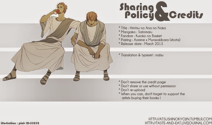 (Satomaru) Kuroko no Basuke dj - Himitsu no Ana no Naka (kr) Cover