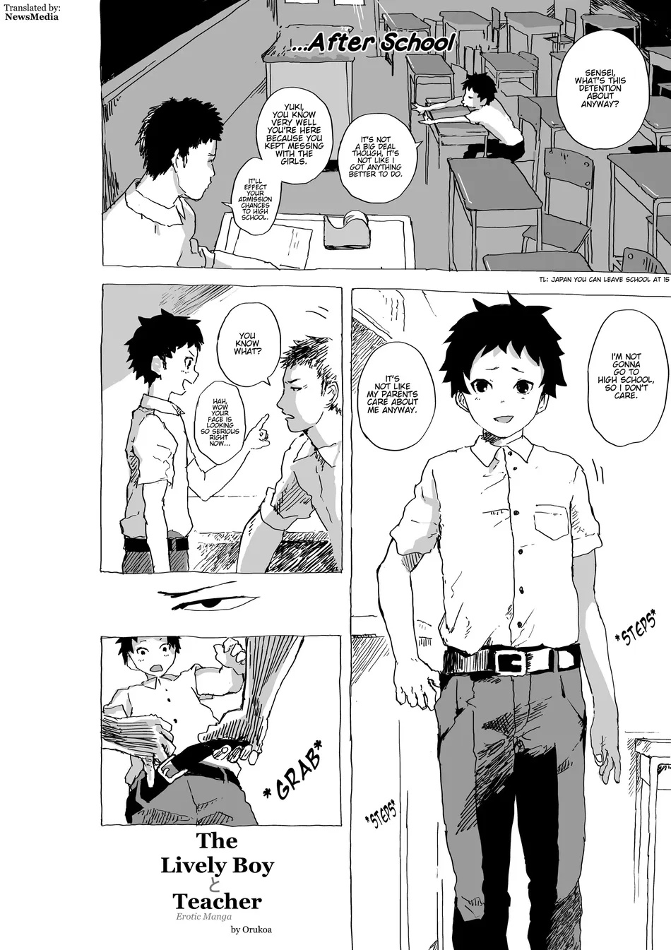 (Shota mangaya-san (orukoa)) Genki Shounen to Sensei no Ero Manga ｜ The Lively Boy x Teacher Erotic Manga (Eng) Cover