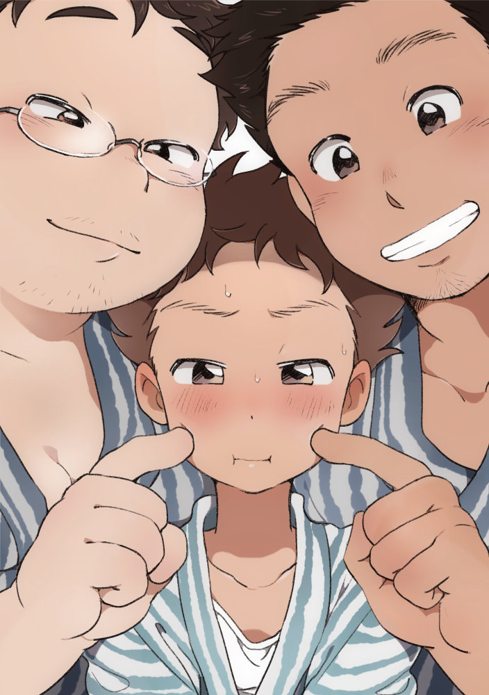 (Tare Mayuzou) Kazoku To Kita Ryokan De Gay Couple To De Au Shota (JP) Cover