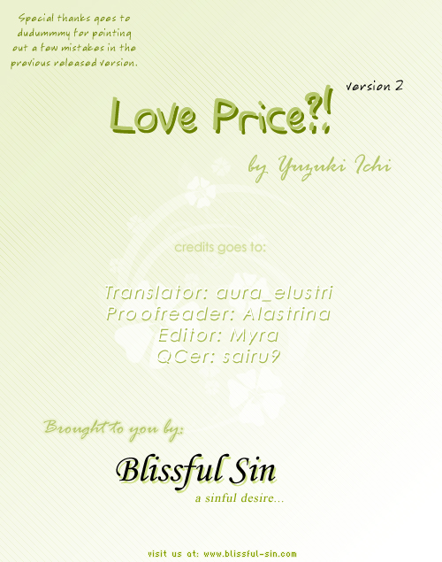 (YUZUKI Ichi) Love Price!？ (Eng) Cover